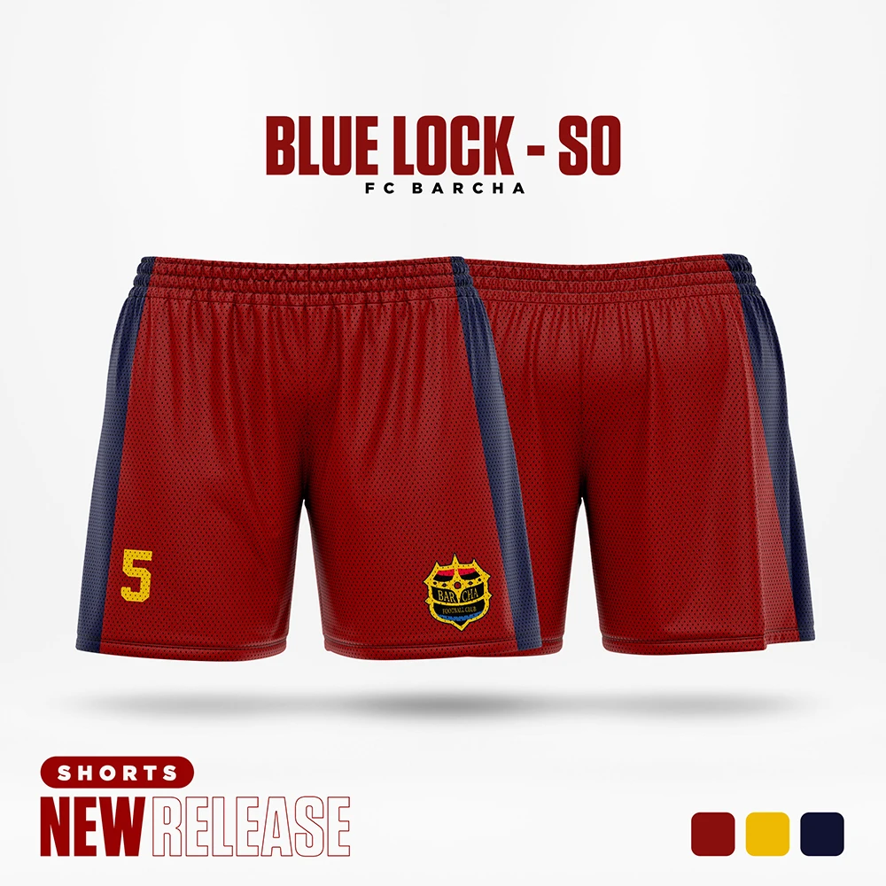 Blue Lock Jersey FC Barcha Cartoon Anime Men Beach Shorts 3D Print Summer Fashion Man Women Short Pants Street Sport Kids Bottom 5
