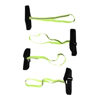 4pcs Handcuffs Glove Strap Ski Glove Safety Strap For Hanging Glove With Reflective Strips Elastic Wrist Leash Ski Accessories 2