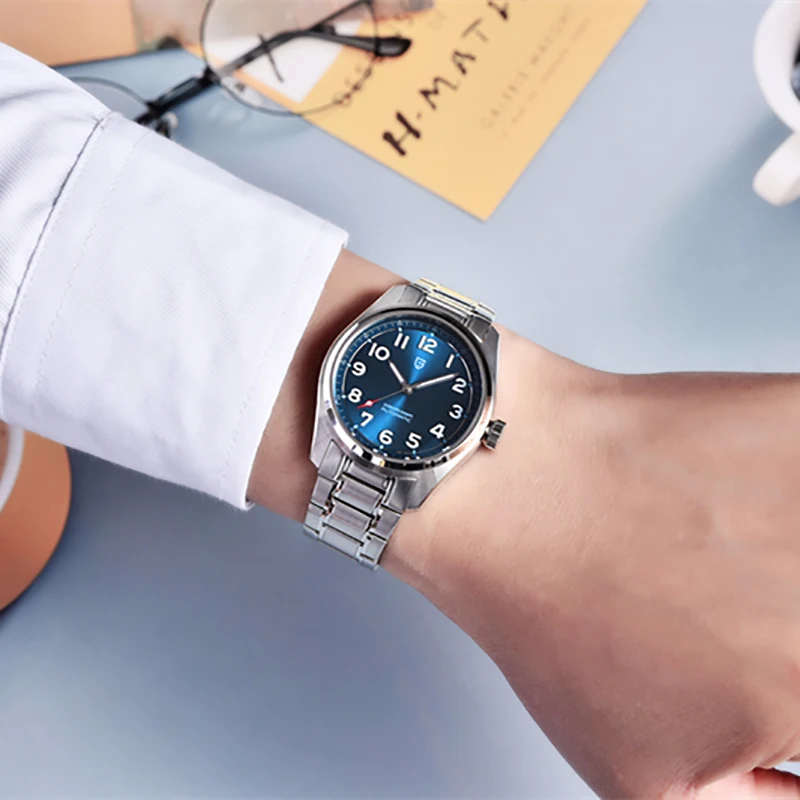 Pagani Design 2024 New NH35 Fashion Men's Automatic Mechanical Watch Luxury Sapphire Stainless Steel Waterproof 20Bar Night Glow