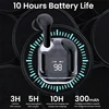 Original T2 Wireless Bluetooth Earphone Transparent HIFI Headphones LED Power Digital Display Stereo Sound Earphones for Phone 6