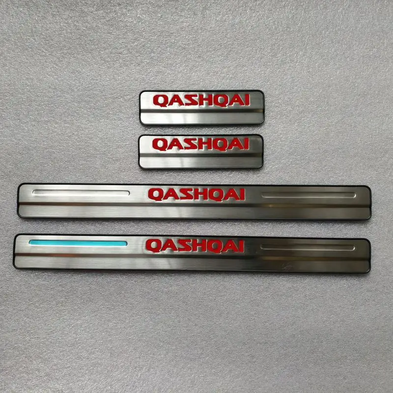 

Автомобильные аксессуары для Nissan Qashqai 2015 2016 2017 2018 Накладка на порог из нержавеющей стали наклейки на автомобиль
