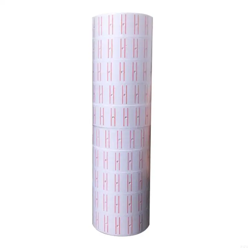 PXPA 10 Rolls Adhesive Price Labels Paper Tag Sticker Single Row for Price