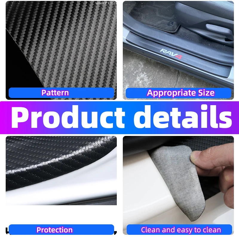 Car Door Protect Stickers For Rav 4 2013-2018