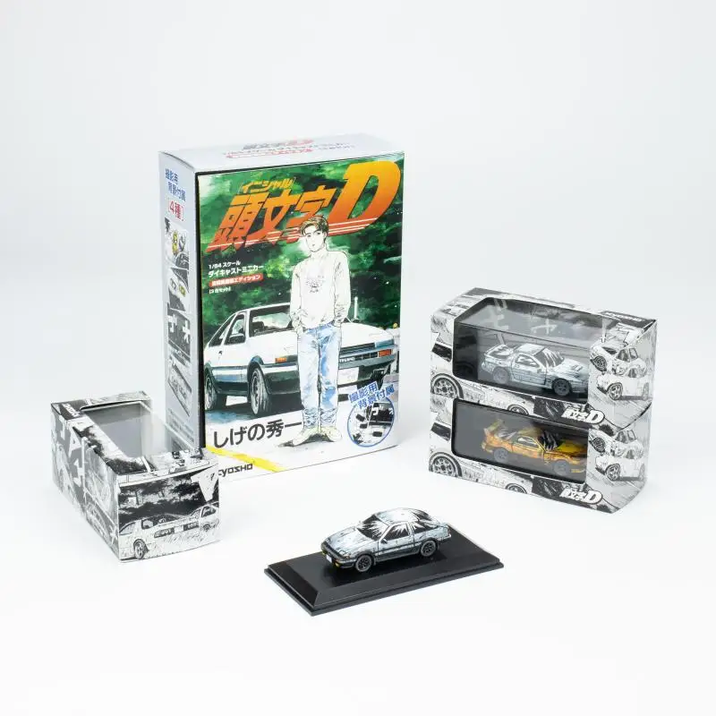 KYOSHO 1/64 Initial D Comic edtion 3 cars set AE86 RX7 Die