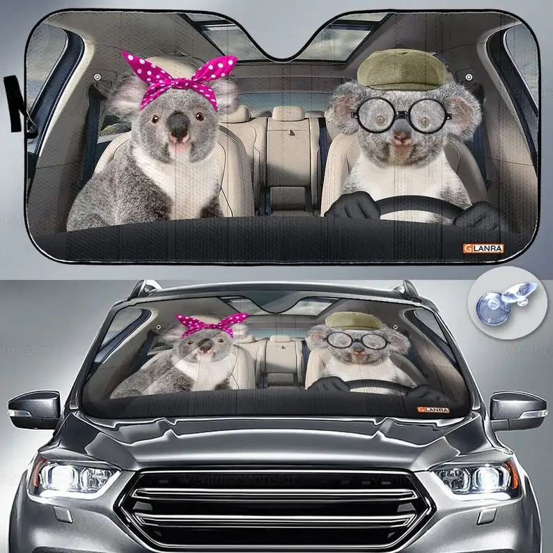 

Koala Couple Car Sun Shade, Koala Auto Car Sun Shade, Koala Lovers, Funny Gift, Koala Sun Shade, Car Sun Protector PHT092205J01