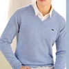 Plus Size 5XL Men's 60 Mink Cashmere Sweater V-Neck Pullovers Knit Winter Long Sleeve High-End Jumpers Woollen Bottoming Shirt 1