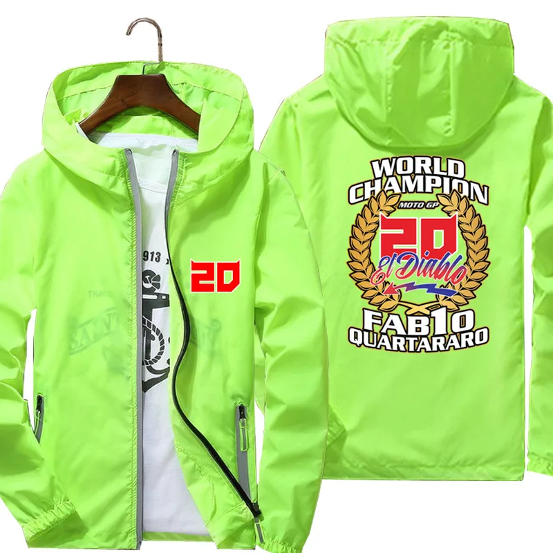 Casual Fabio Quartararo Waterproof Hooded Men's Thin Sunscreen Windbreaker Skin Coat Jacket Parkas Hoodie Clothes Plus Size 5xl 5