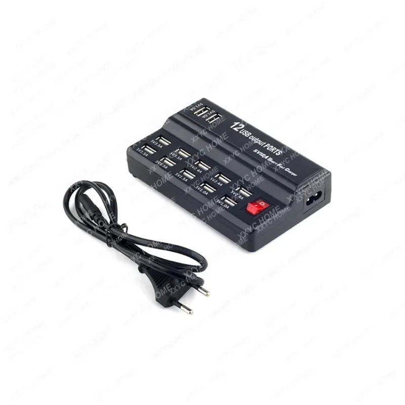 

12-Port USB Charging USB Cellphone Charger 12-Port 5v12a Home Office