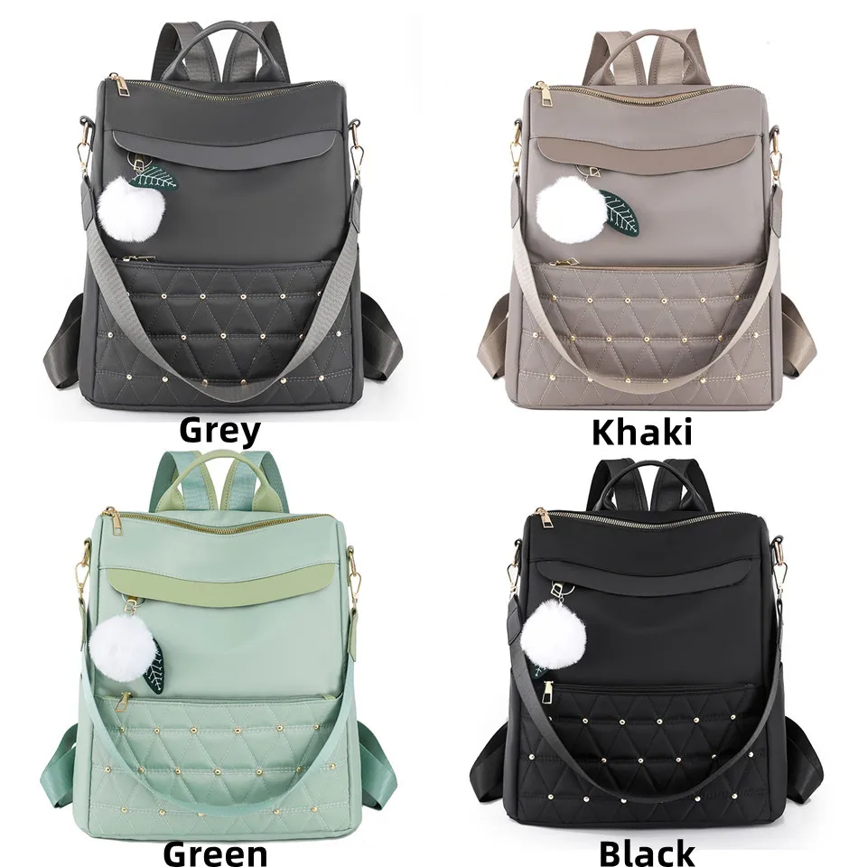 Women's Travel Backpack Nylon Waterproof Lightweight Shoulder Bag Outdoor Casual Schoolbags Teenager Female Backpack