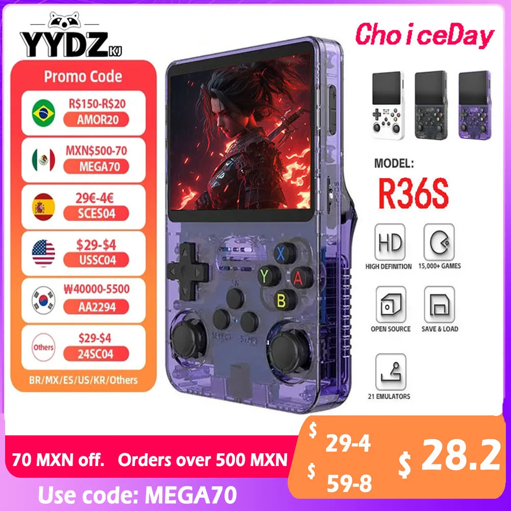 Console di Gioco Portatile RG35XXSP Anbernic Flip con Schermo da 3,5 Pollici, Sistema Linux, Console per Videogiochi Retro per Anbernic RG35XXSP