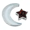L9NB Eid Mubarak Moon Star Serving Tray Tableware Dessert Storage Container Ramadan Muslim Islamic Party Supply 2