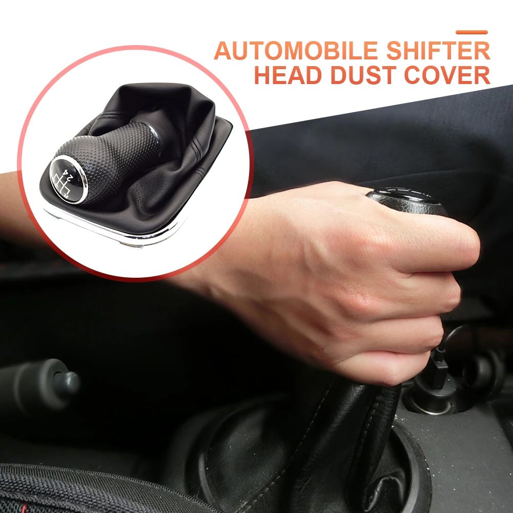 Dustproof PU Leather Car Gear Shift Collar for VW Golf