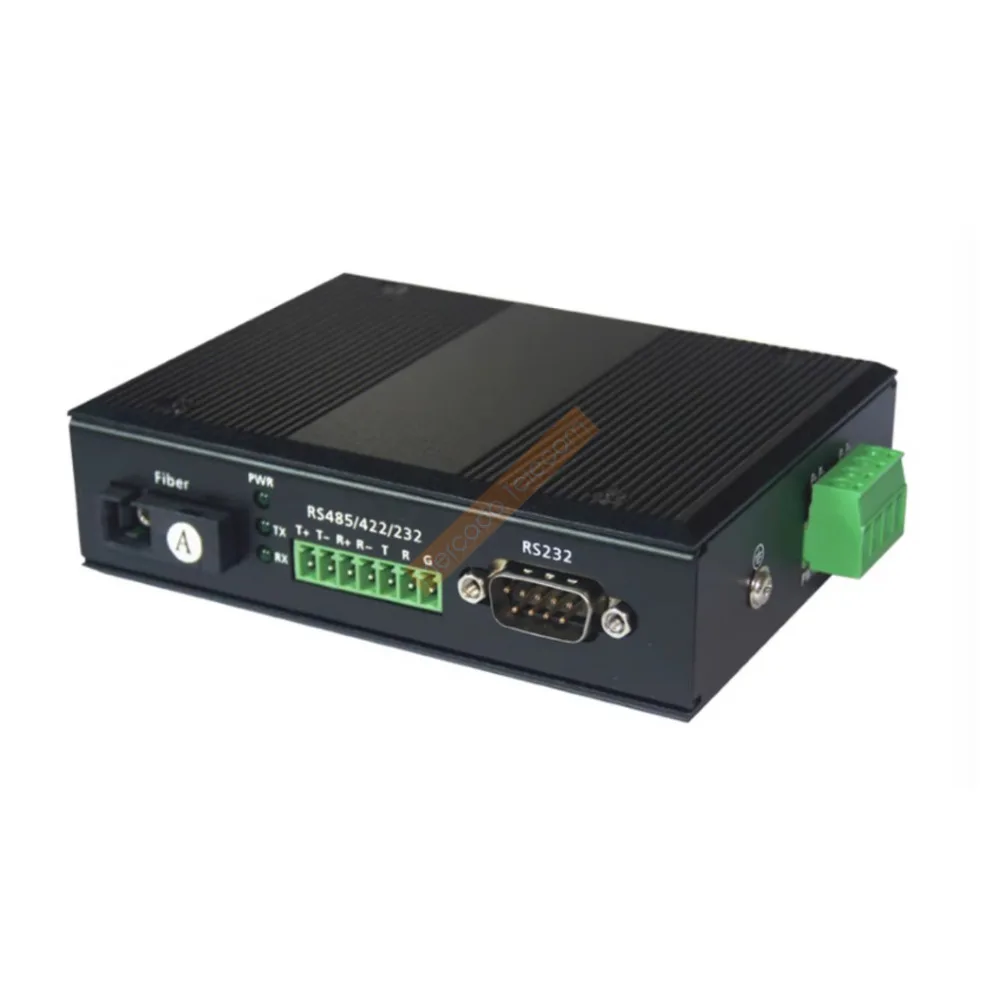 1pair RS232/422/485 to fiber single model Media converter single fiber SC connector 20Km