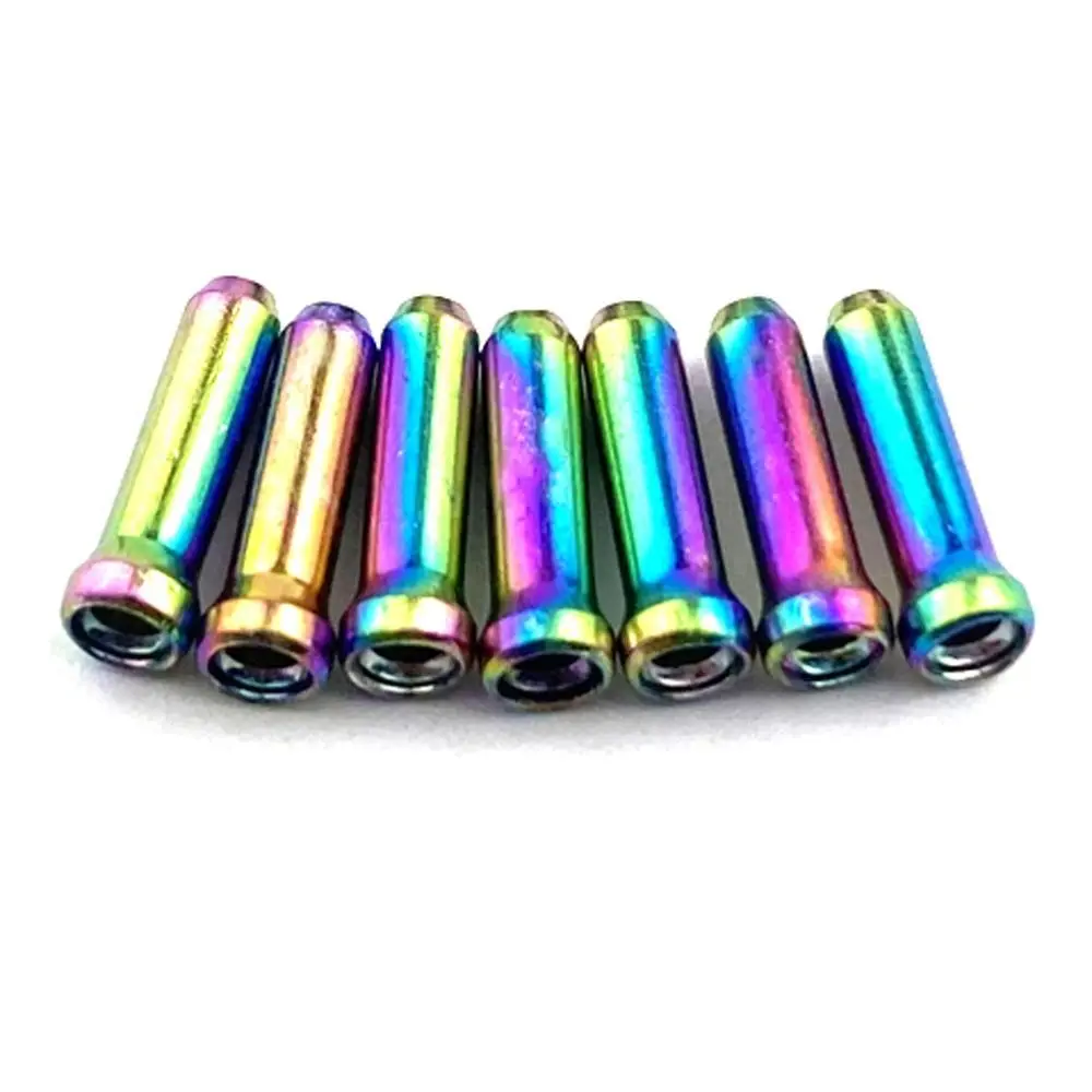 

20Pcs Colorful Bike Wire End Caps Aluminum Alloy Cable Cap Shifter Cable Tips
