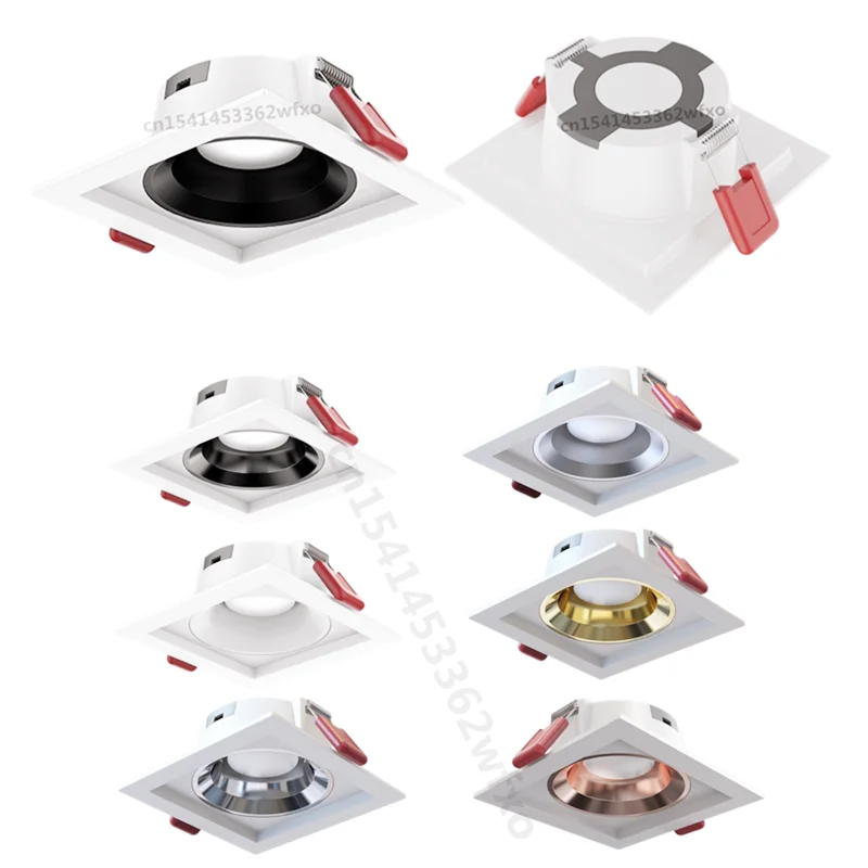 Dimmable LED downlight Spotlight LED ceiling light AC220V embedded cob wall washing light Kitchen indoor lighting bulb
