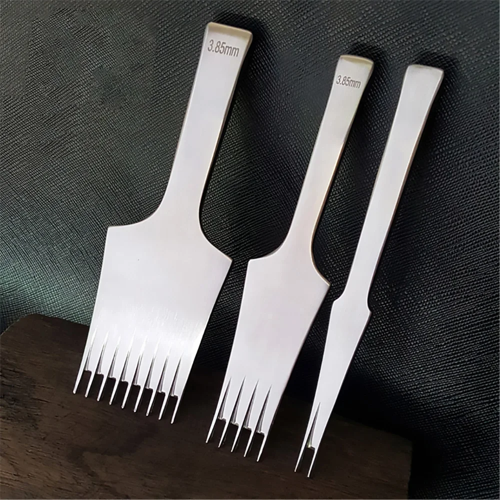 French Style leather Craft Pricking Irons Stitching Lacing Punch Chisel Punching Tools Baver BG1
