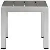 Outdoor Patio Furniture Set Aluminum Weather-Resistant Shore Collection Armchairs Side Table Grey 5