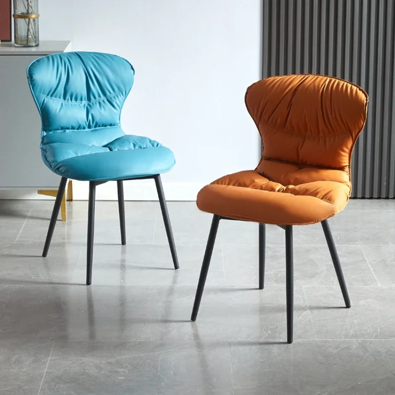 

Modern Living Room Dining Chairs Minimalist Backrest Reception Dining Chairs Household Sillas Comedor Balcony Furniture WZ50DC