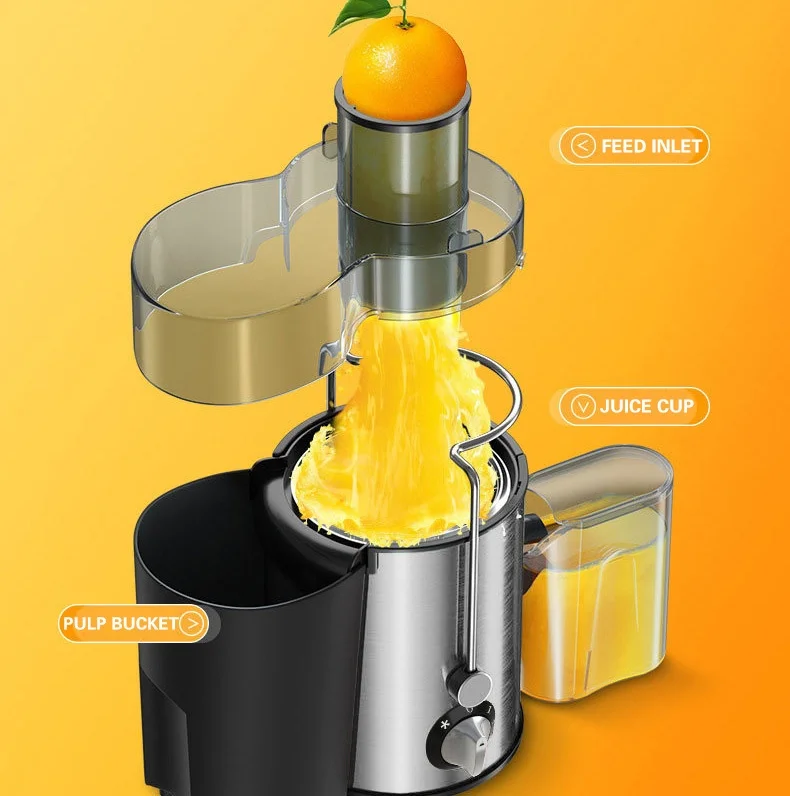 Centrifugal Juicer For Fruit And Vegetables Stainless Steel_voghion.com
