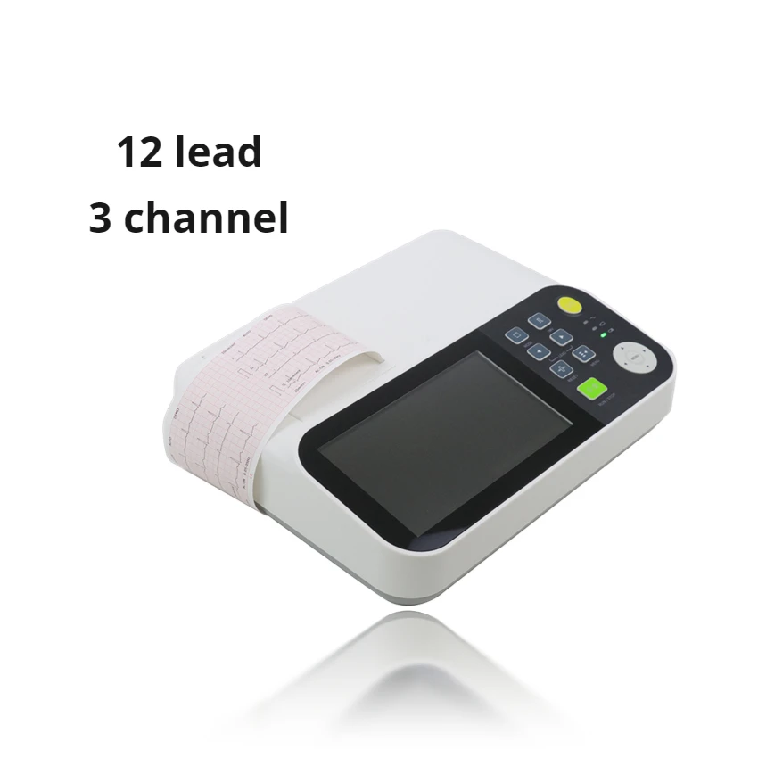 

Yonker Custom Portable 3 Channel Ekg Machine Automatic Analytical Diagnosis 12 Lead Ecg Machine