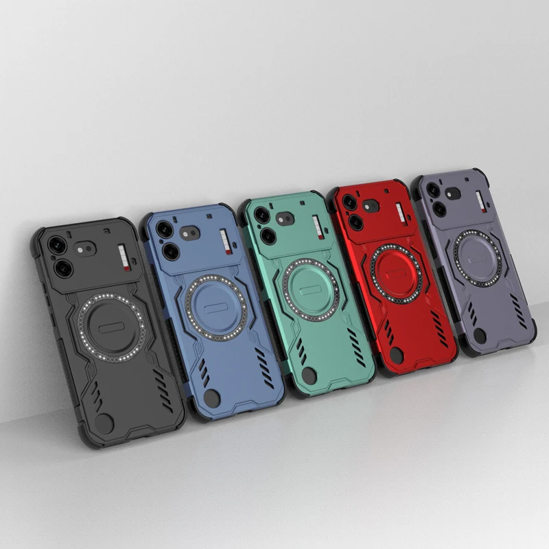 Enhanced Magnetic Wing Protective Case with Wireless Charging Compatibility