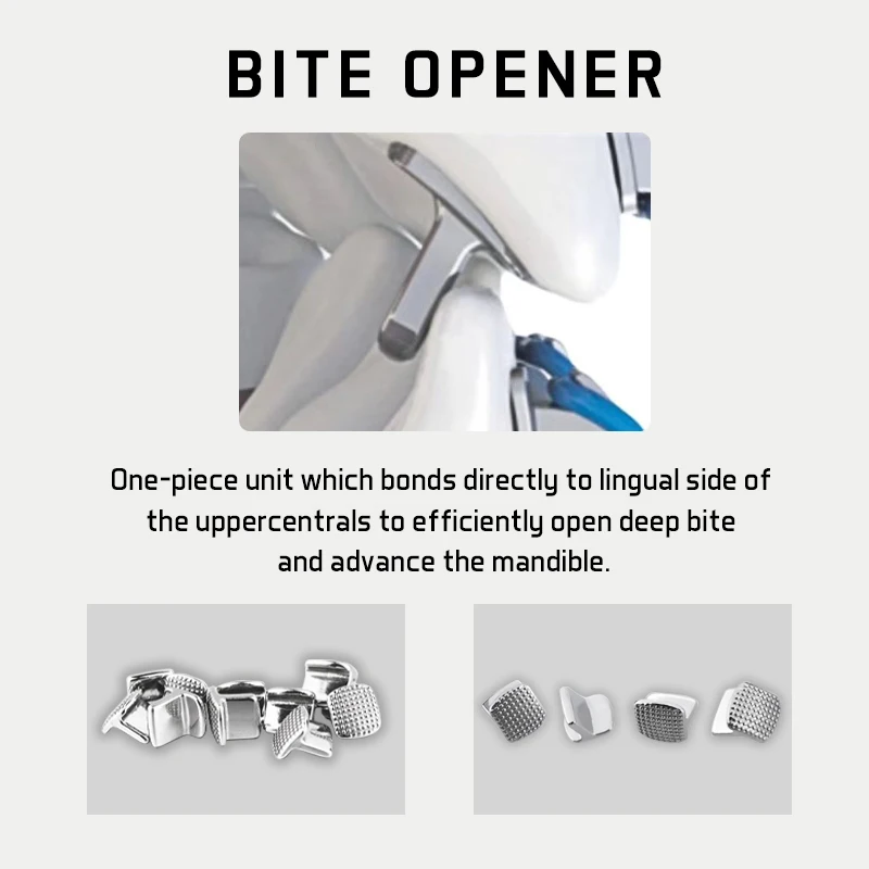 Dental Orthodontic Bondable Lingual Buttons & Eyelets - Set of 10