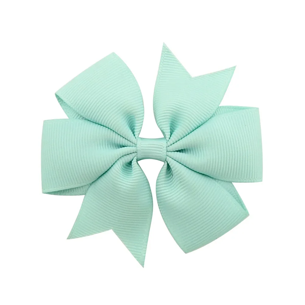 Vibrant Solid Grosgrain Ribbon Hair Bows for Girls - Boutique Hair Clips & Accessories