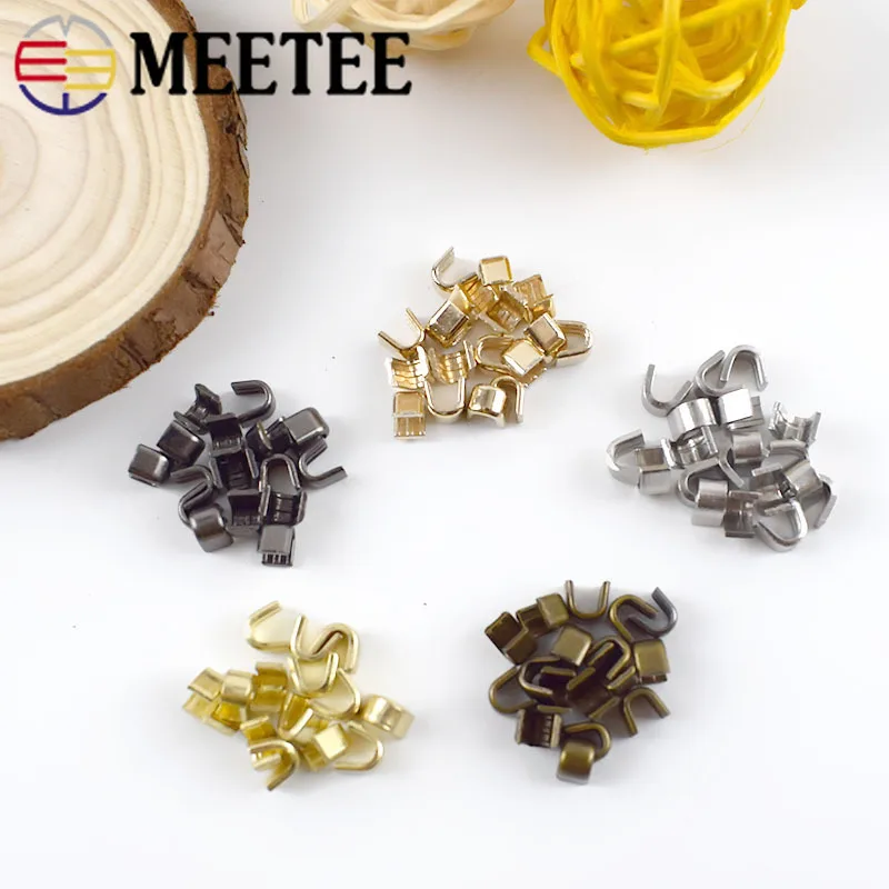 20/50/100pcs Meetee U Style Zipper Stopper Non-slip for 3# 5# 8# 10# Metal Nylon Resin Zippers Repair Crafts Sewing Accessories | Дом и сад