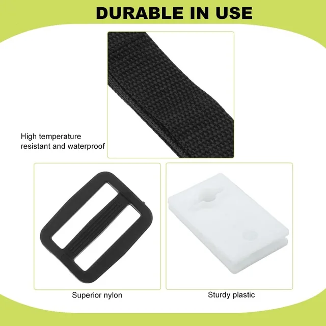 24Dic/8Kits Uszoda Borítóhenger -Rögzítő Hevederek Készlet Univerzális Napenergia -Takaró Nejlon Csengő Csík Csat Kötőelemek - Image 4