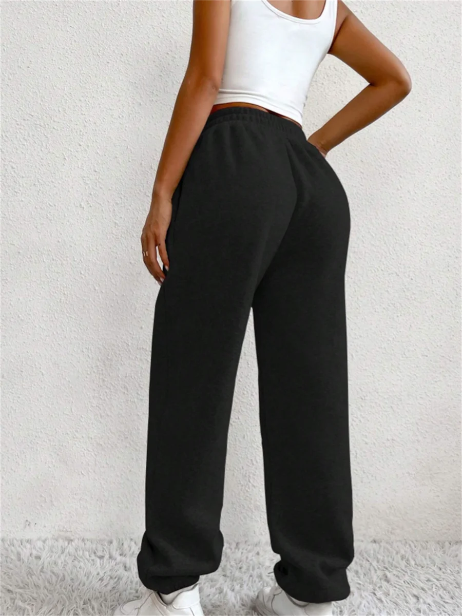 Women High Waist Sports Pants Oversize Sweatpants Joggers Yoga Outfit Sports Trousers Gym Casual Baggy Sweatpants