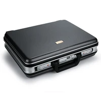 ABS Portable Code Box Business Aluminum Alloy Briefcase Tools and Instruments Case Pack Information Toolox Travel Boarding Bag 1