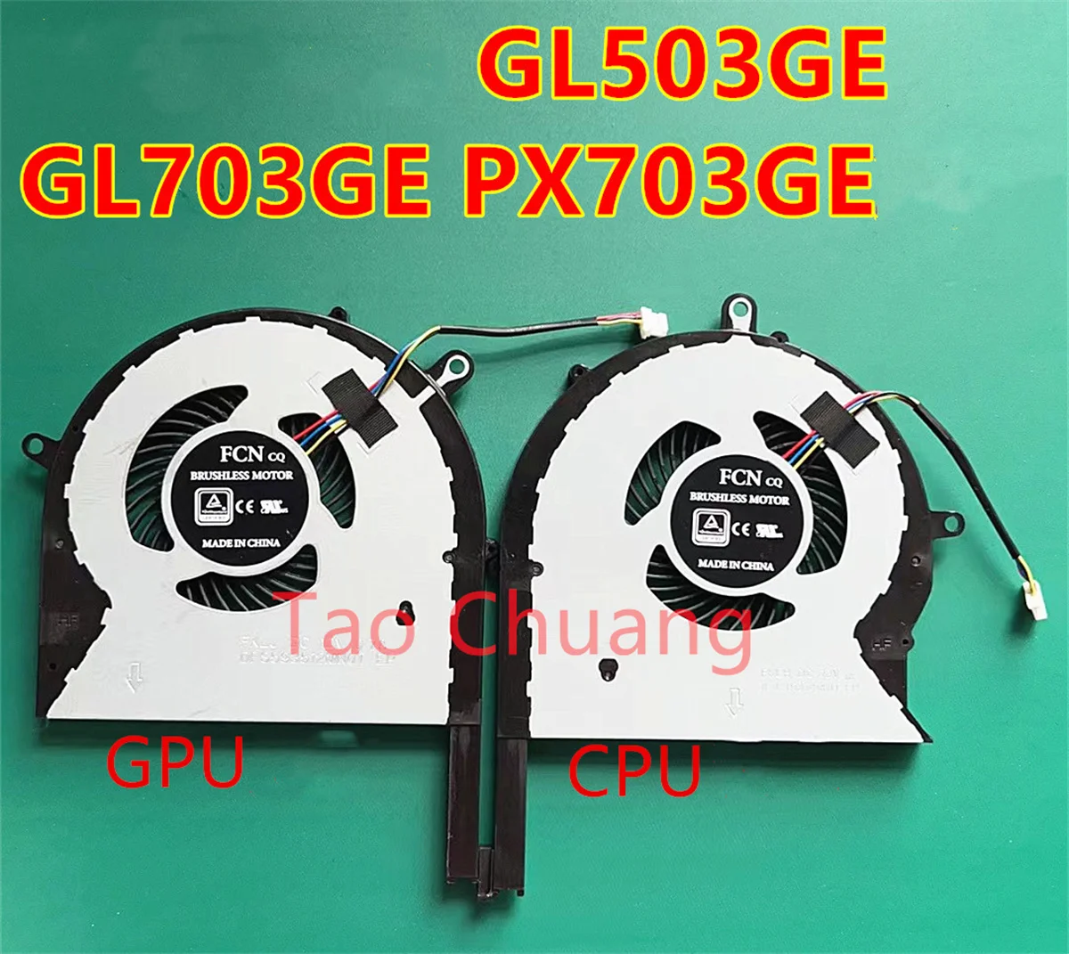 

FOR Asus GL703 GL503GE GL703GE PX703GE CPU GPU cooling fan heat sink DC 12V