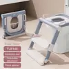 Safe Long-lasting Handle Potty Training Toilet Seat with Ladder Bathroom Accessories Toilet Seat Ladder Kids Potty Ladder 1