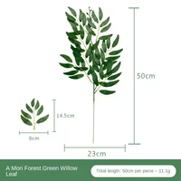 Artificial Green Plant Fake Eucalyptus Leaf Flower Arrangement Accessories Wedding Home Decoration Fake Flowers 2