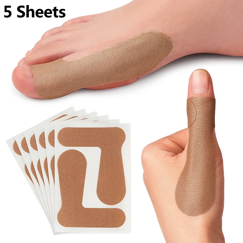 Non-woven Fabric Toe Separator Patches 5Sheets Bunion Hallux Valgus Corrector Thumb Correction Tenosynovitis Treat toe separator toe corrector bunion corrector thumb eversion corrector
