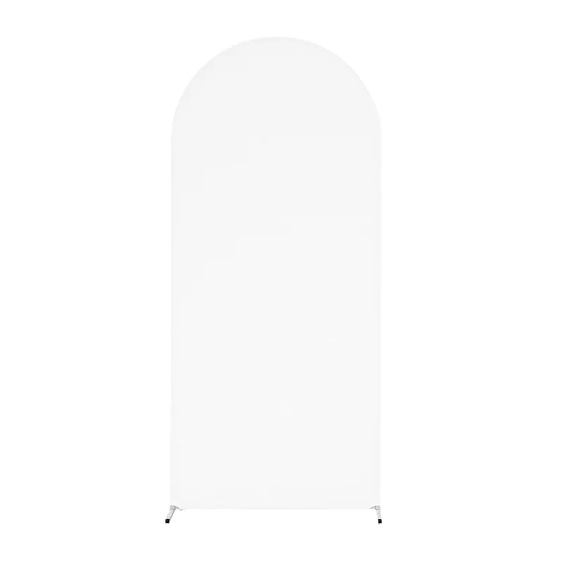 1PCS White Pink color Two sides available Wedding Arch Stands Cover,Size 6FT 6.6FT 7.2FT,Party background cloth,Wedding props
