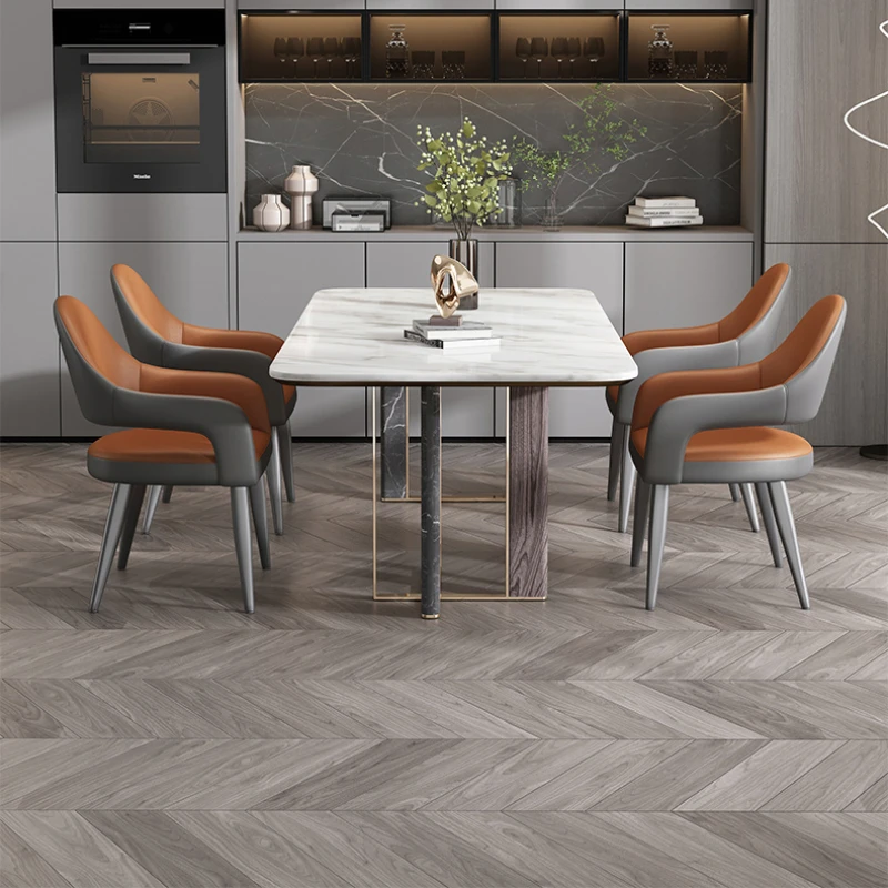 

Luxury Household Dining Chairs Relaxing Reception Nordic Design Dining Chair Creative Minimalist Backrest Silla Furniture WZ50DC