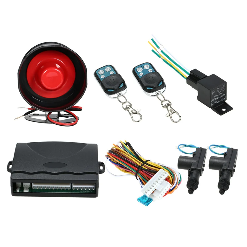 WANGCL Universele Auto Alarmsystemen Auto Centrale Kit Anti Diefstal Beveiliging Deurslot Keyless Entry Systeem Centrale Vergrendeling met
