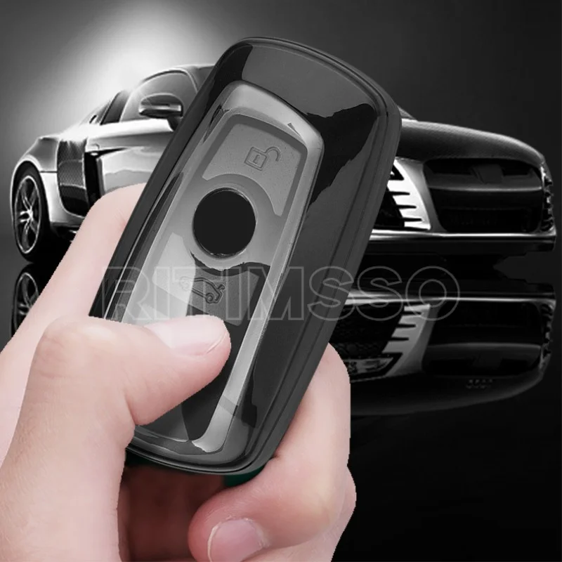 패션 TPU 자동차 키 케이스 커버 BMW 1 3 5 7 시리즈 X1 X3 X4 X5 X6 F10 F20 F30 F34 F11 F15 F16 F25 F31 M3 M4 E34 액세서리