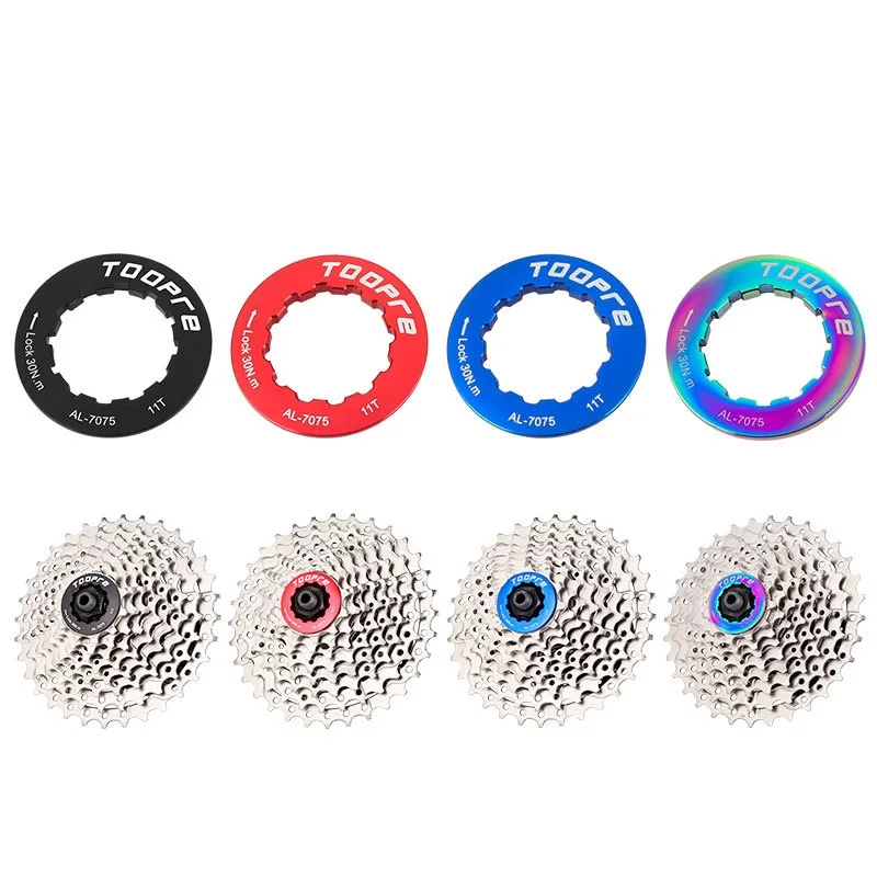 Aluminum Alloy Bicycle 11T Cassette Cover Bike Freewheel Fixing Bolt Screw bicycle cassette bike freewheel