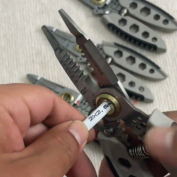 Alicates Pelacables multifuncionales de 7 pulgadas, herramientas especiales  de electricista para corte de alambre, tracción, prensado, BOBINADO Y  atornillado - AliExpress