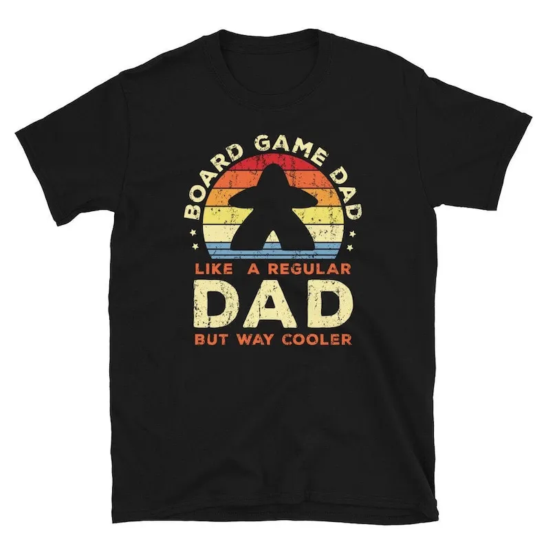 Board Game Dad Like a Regular but Way Cooler Short-Sleeve Unisex T-Shirt.Board Enthusiast Shirt. Lover Insp