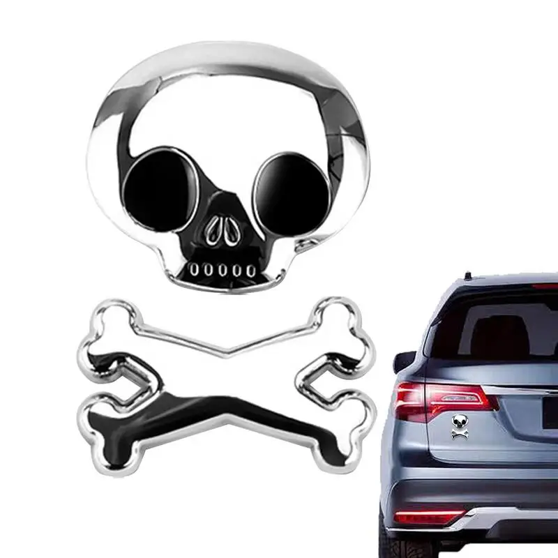 

Skull Stickers Skull Car Stickers Cars Adornment Metal Sticker Decals For Cars Trucks Motorcycle Vehicle Luggage Laptop