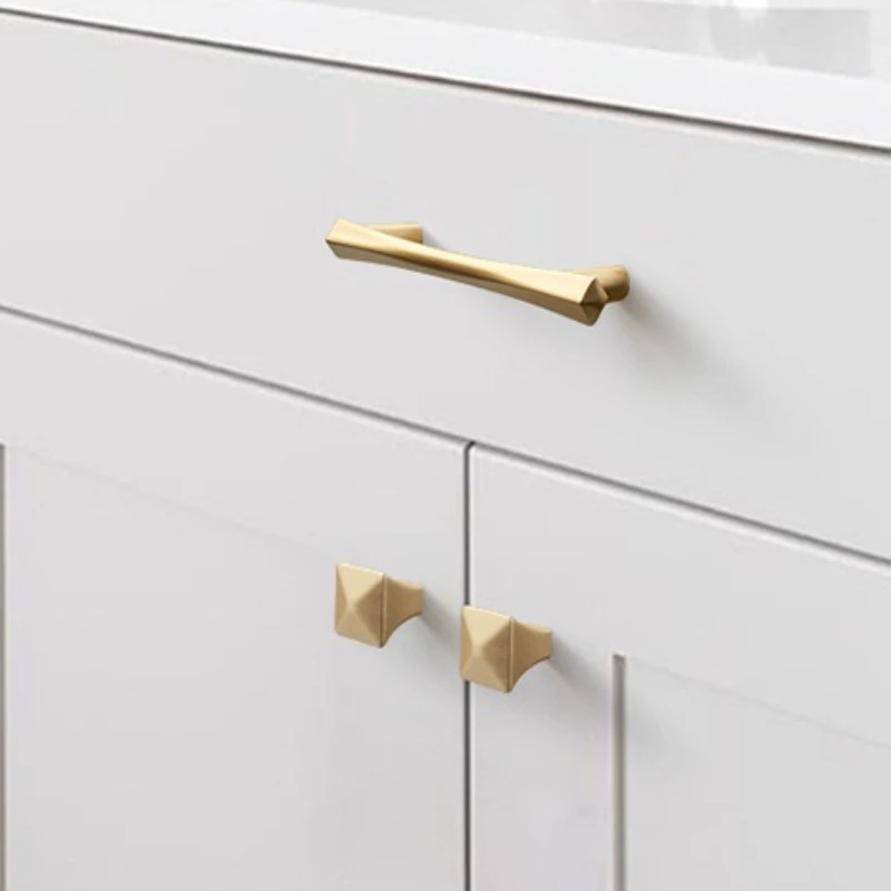 خزانة ذهبية تسحب خزانة ملابس من سبائك الزنك/مقابض...