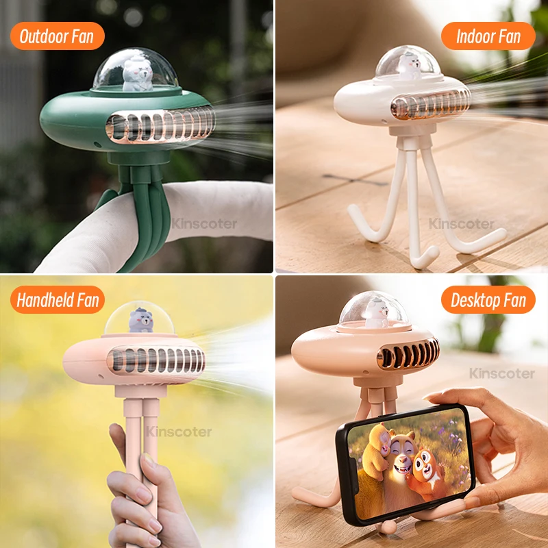 Mini Ventilateur de poussette Portable et Flexible à Clip sur trépied 4 vitesses