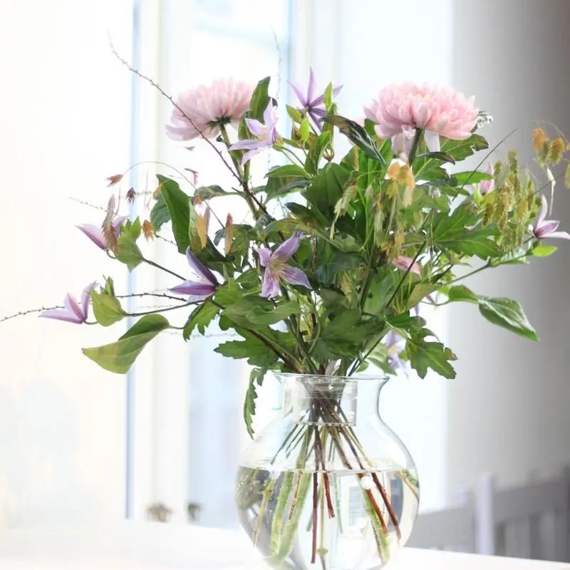 Spiral Ikebana Stem Holder Sturdy Clear Flower Arrangement Holder DIY Floral Art Accessory Table Centerpiece for Party Wedding 4