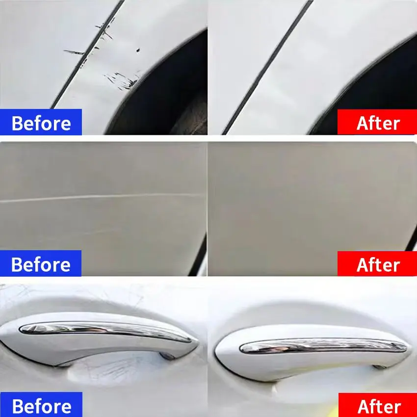 Car Scratch Repair Wax Kit, Instant Shine Restoration, Paintwork Polishing, No Power Needed, Essential RV Cleaning