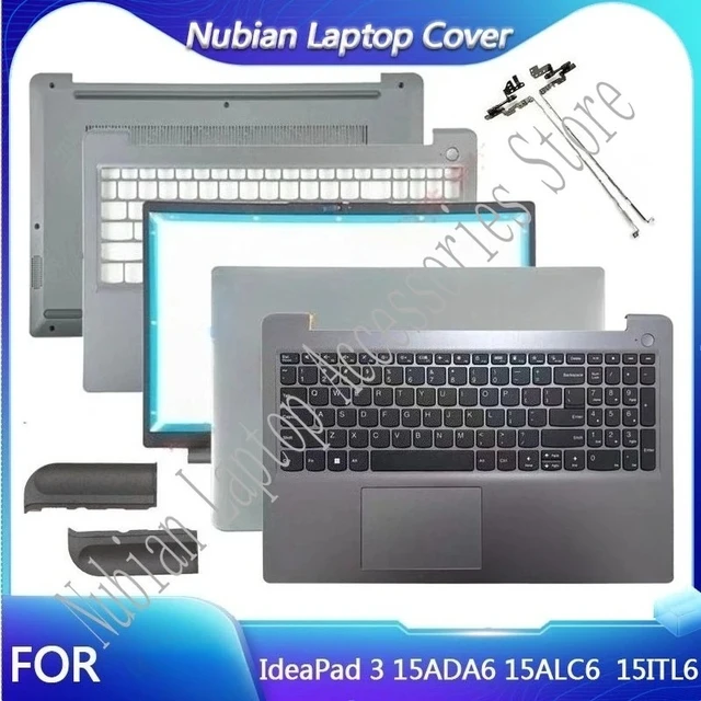 Nouveau pour IdeaPad 3 15ADA6 15ITL6 15ALC6 2021 – Coque arrière d'écran LCD, cadre avant, repose-poignets, boîtier inférieur, clavier et charnières pour ordinateur portable 1
