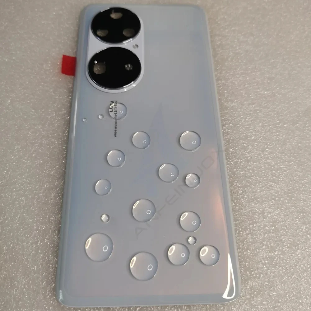 For P50 Pro Original Tempered Glass Back Battery Cover For Huawei P50 Pro Spare Parts Back Cover Door Housing + Camera Lens