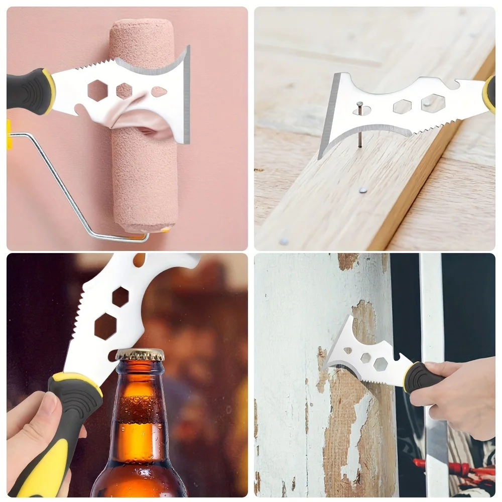 Paint Scraper, 16 in 1 Painters Tool, Paint Scrapers for Wood,Painters Knife for Painting,Putty Knife, Knife Scraper
